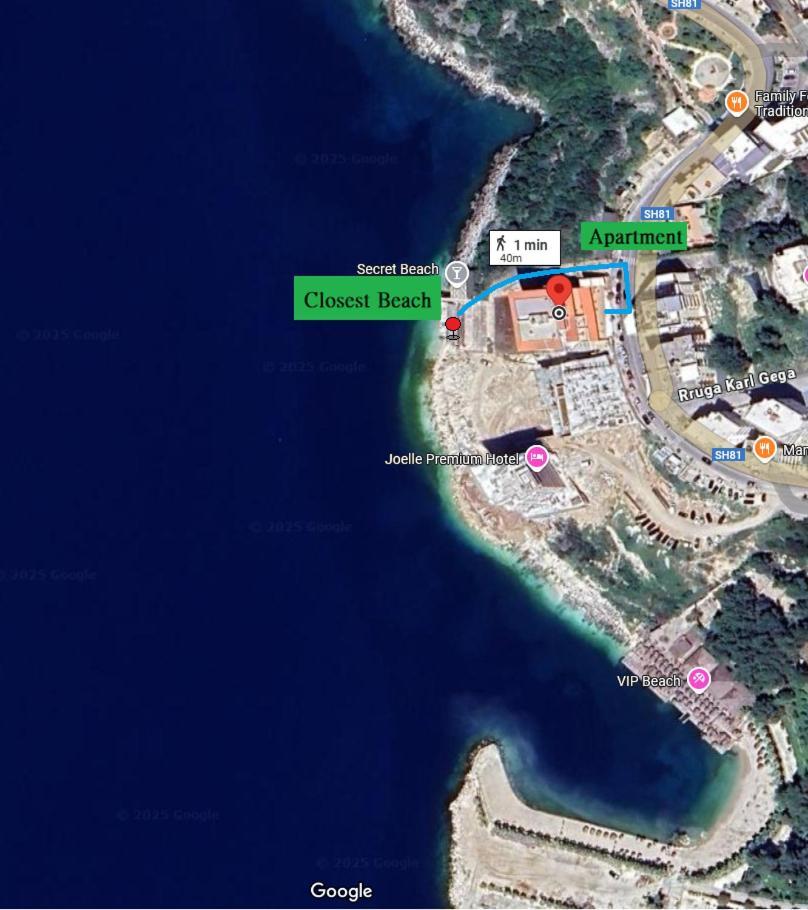 Sail Ocean View Apartments Saranda Kültér fotó